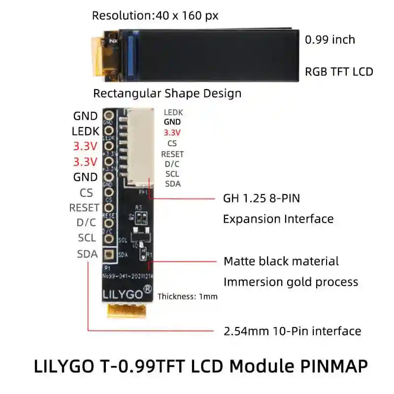 LILYGO T-0.99 Inch LCD-05