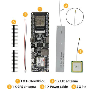 LILYGO T-SIM7080G S3 ESP32-S3 Dev board With TF Card GPS LTE Antenna-8