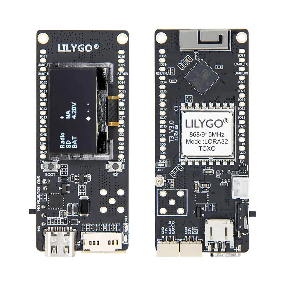 LILYGO T3 V3.0 TCXO ESP32 LoRa SX1276 OLED TF Card 868/915MHz Board-1