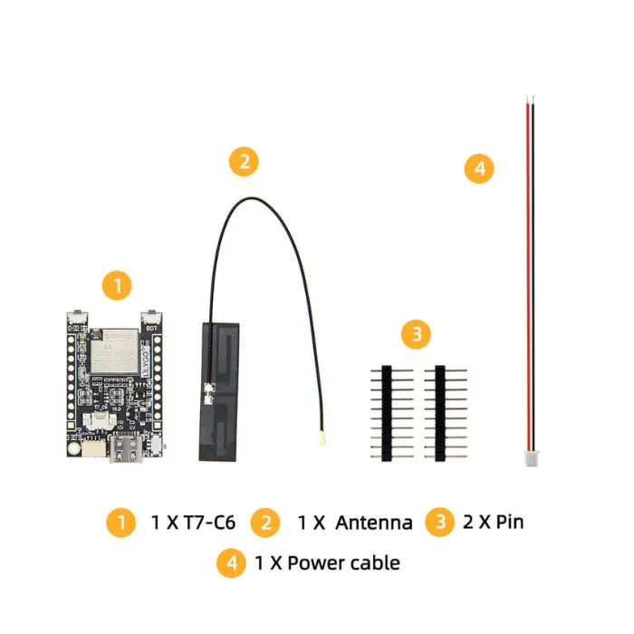 LILYGO T7-C6 ESP32 C6 MINI Dev Board With External Antenna-7
