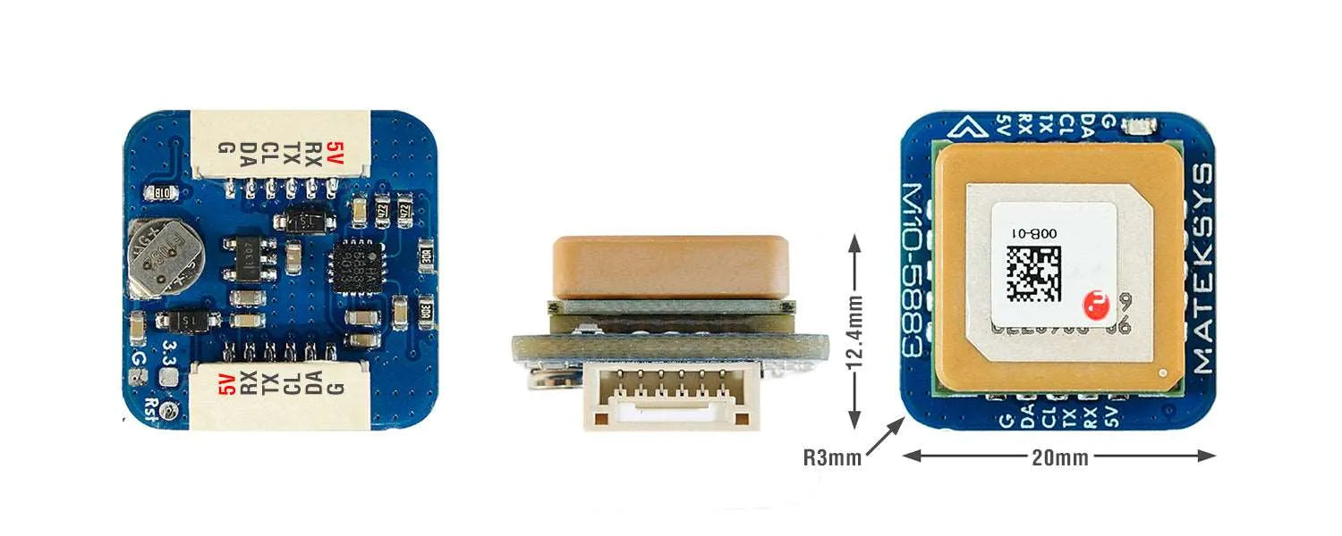 Mateksys GNSS M10Q-5883 - OpenELAB