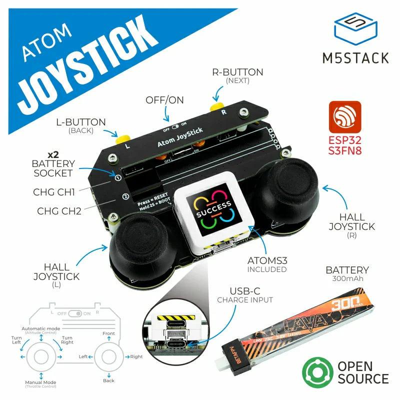 M5Stack M5Stamp Fly M5Atom Joystick Drone Kit (Pre-Order) - OpenELAB