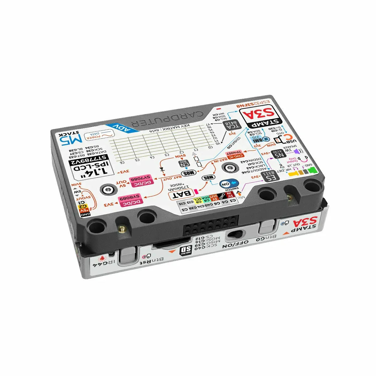 M5Stack Cardputer-Adv with StampS3A ESP32-S3FN8 Mechanical Keyboard-10