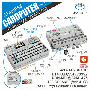 M5Stack Cardputer with M5StampS3 v1.1-2