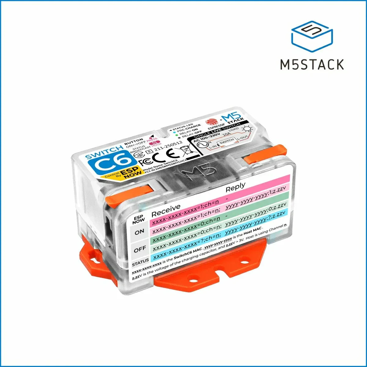 M5Stack Single Live Wire Wi Fi Smart Switch (ESP32 C6) OpenELAB M5Stack Single Live Wire Wi Fi Smart Switch (ESP32 C6) OpenELAB