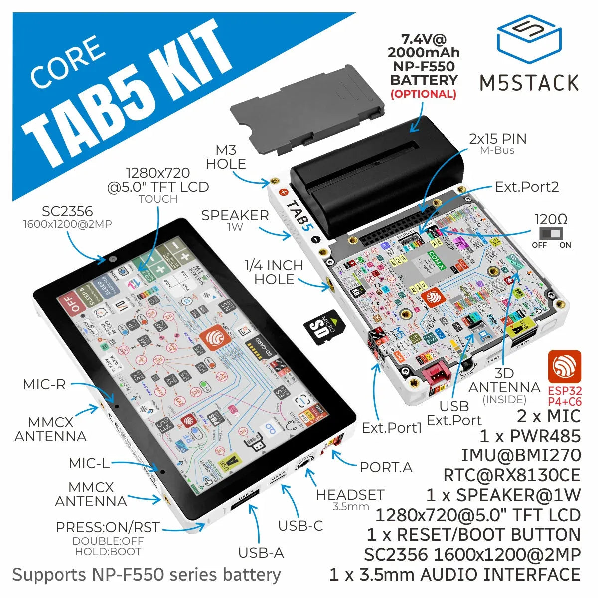 M5Stack Tab5 IoT Development Kit (ESP32-P4)-2