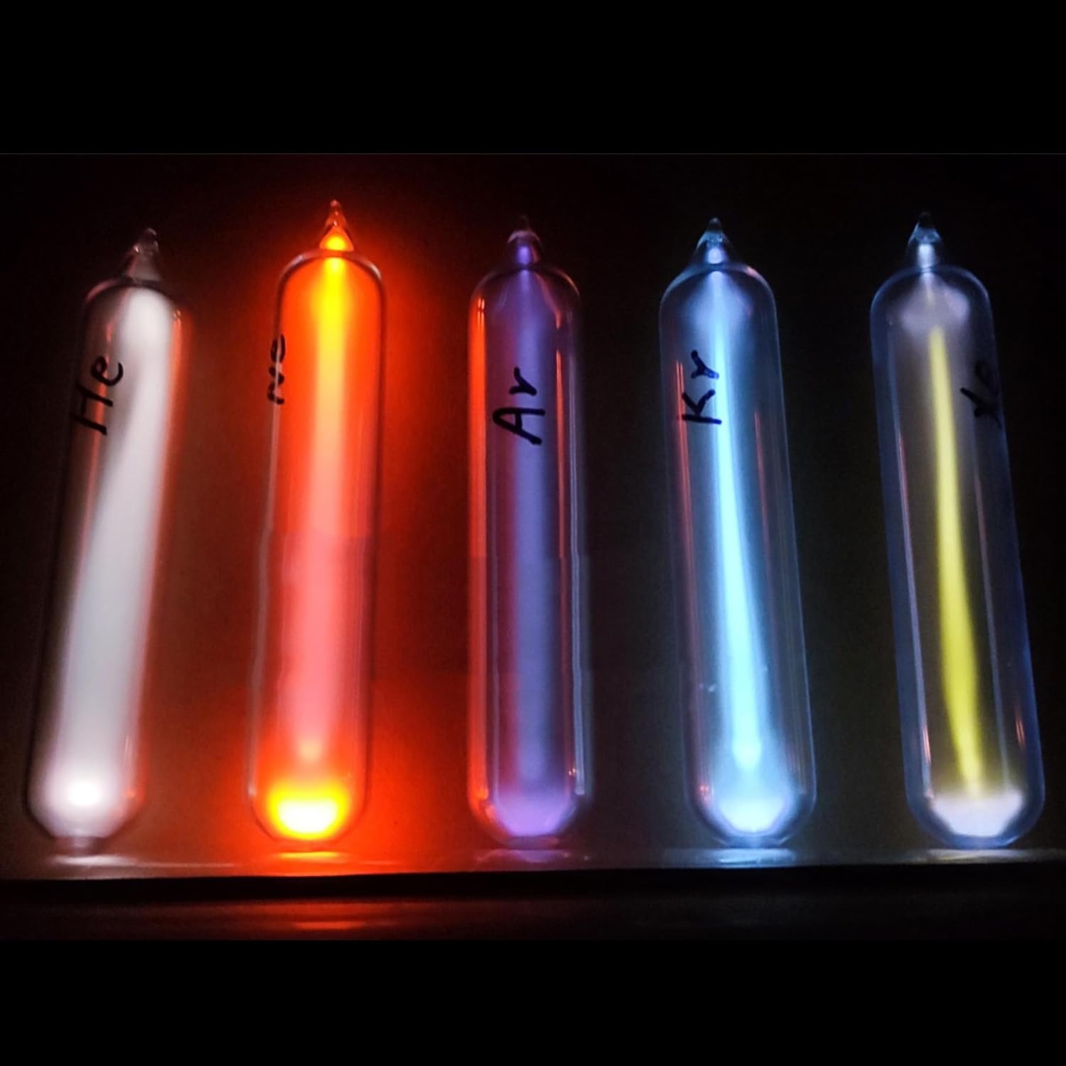 Noble Gases Tube Glass Sealed Rare Gases Tesla Coil Light-1