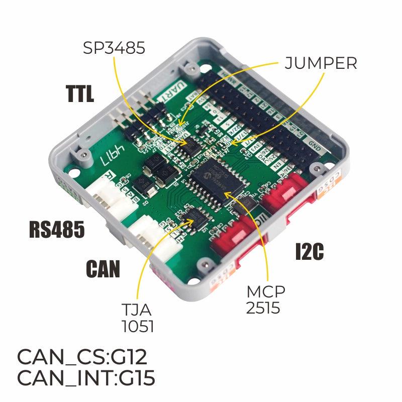 M5Stack COMMU Module Extend RS485/TTL CAN/I2C Port - OpenELAB