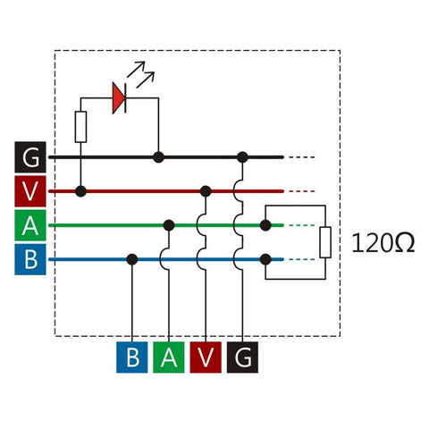 M5Stack RS485T T-Shaped Connector - OpenELAB