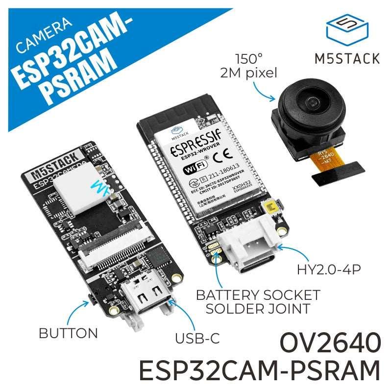 M5Stack ESP32 Fisheye Camera Module with PSRAM (OV2640) - OpenELAB