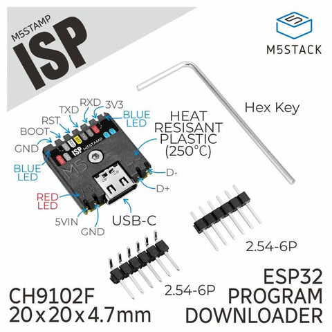 M5Stack M5Stamp ISP Serial Programmer Module (CH9102) - OpenELAB