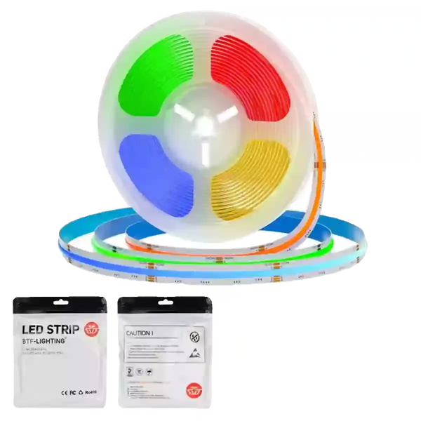 OpenELAB 24V FCOB WS2811 LED světelný pásek RGB plná barva 896 LED diod