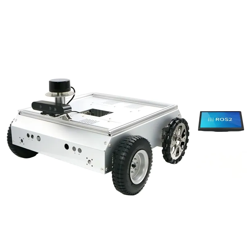 Wheeltec Indep. Suspension 4WD ROS Robot RPi5 M10P Depth Cam Touch UI