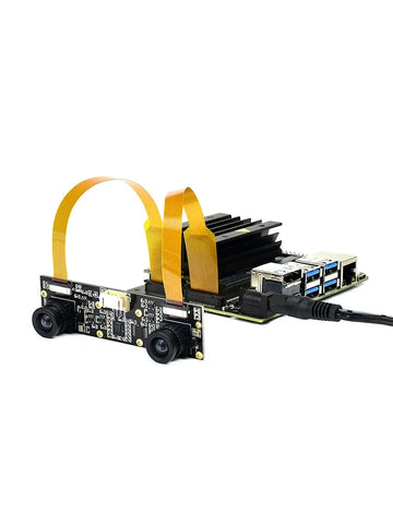 Binocular MX219 8MP Camera Module, Applicable for Jetson Nano and Raspberry Pi - OpenELAB