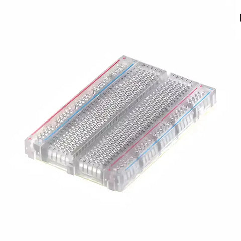 (Transparent) Mini Breadboard 400 holes Mini Breadboard 83X55 mm