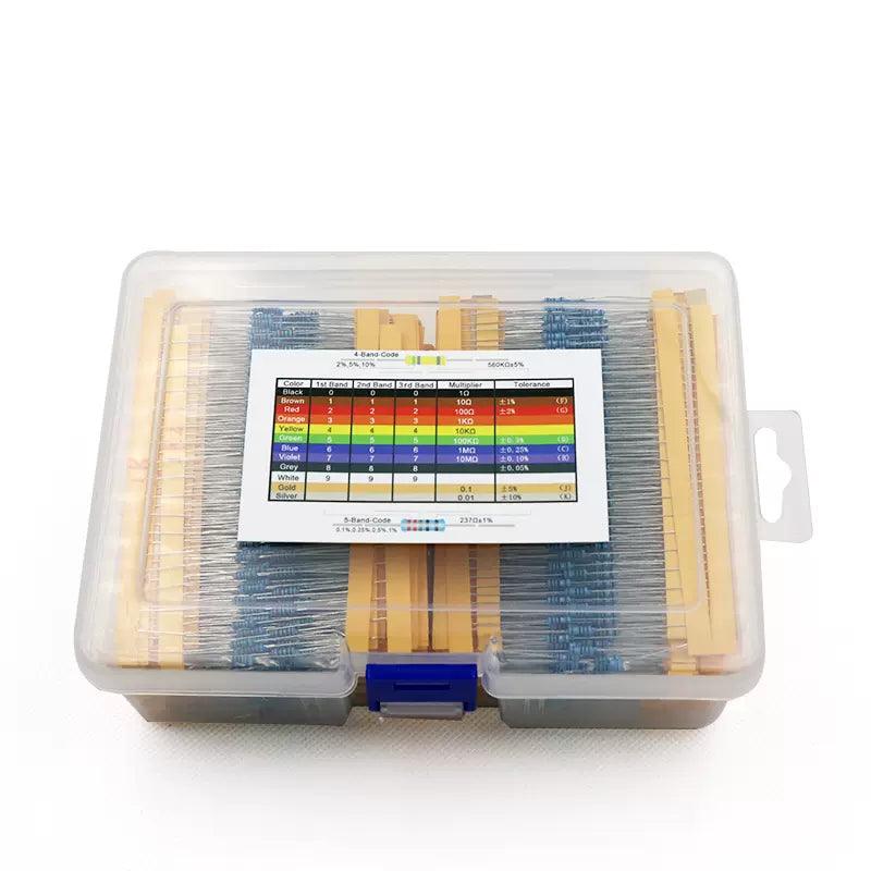 130 Types, 2600 1/4W Metal Film Resistor Package - OpenELAB