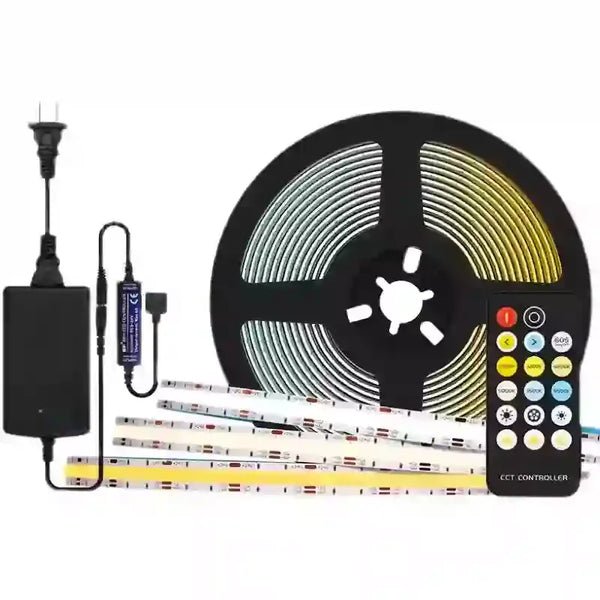 OpenELAB 12V COBCCT LED pásek 5M Dual CCT s dálkovým ovládáním