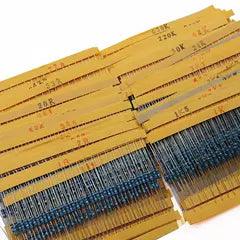 130 Types, 2600 1/4W Metal Film Resistor Package - OpenELAB