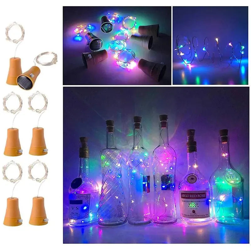 Solar Bottle Stopper Light