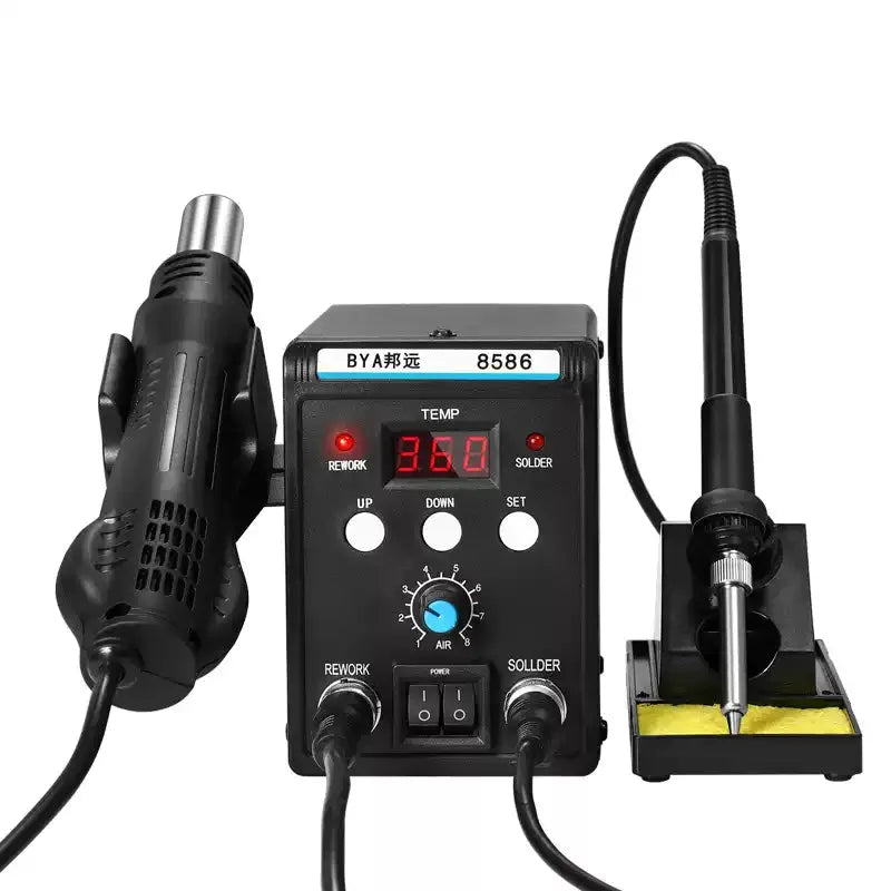 Digital Display Soldering Station Heat Gun Kit