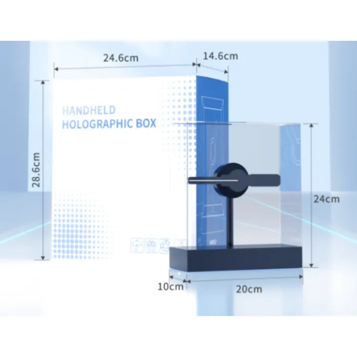OpenELAB Handhold HOLOGRAPHIC BOX Fan Display 149 LED Beads-4