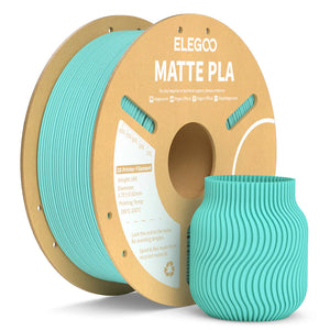 Consumibles para impresora 3D ELEGOO PLA Verde azulado mate Filaments 1KG 1.75mm para impresora 3D FDM