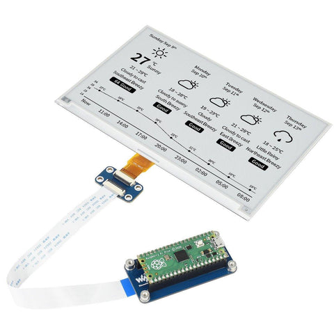 Waveshare 7.5 inch E-Ink Display 800x480 E-Paper for Raspberry Pico