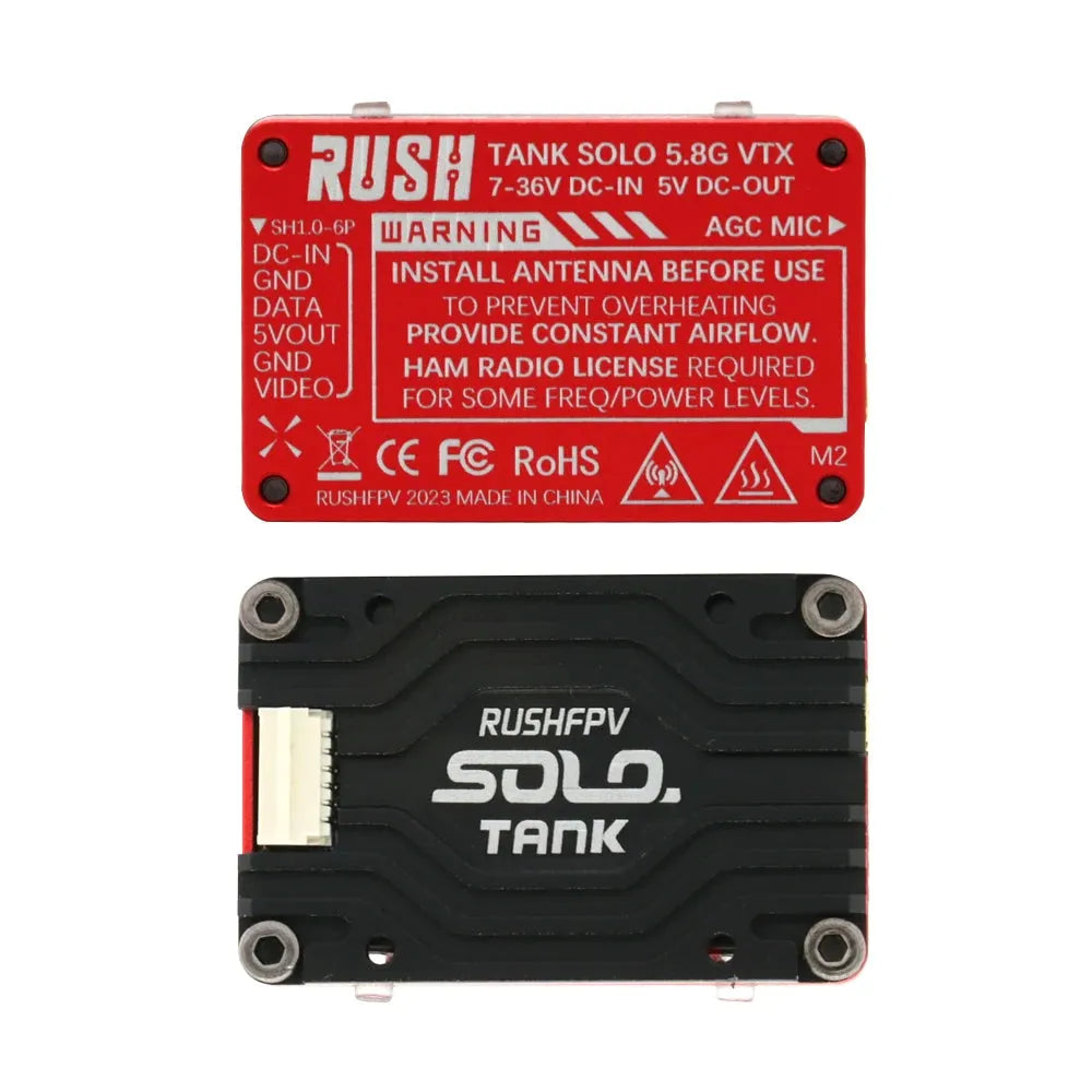 RUSH TANK SOLO 5.8G VTX Video Transmitter CNC shell 1.6W - OpenELAB