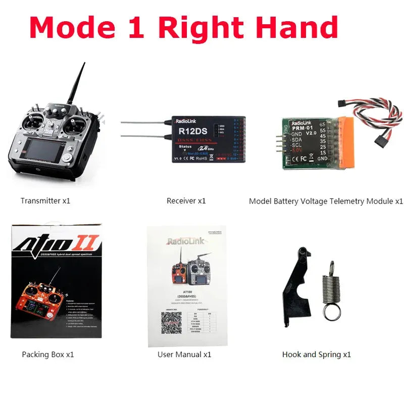 RadioLink AT10 II 2.4Ghz 10CH RC Transmitter - OpenELAB