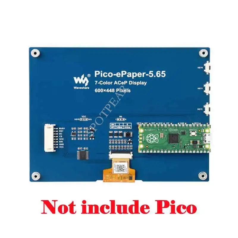 Waveshare 5.56 inch 7 Color E-Ink E-Paper for Raspberry Pico - OpenELAB