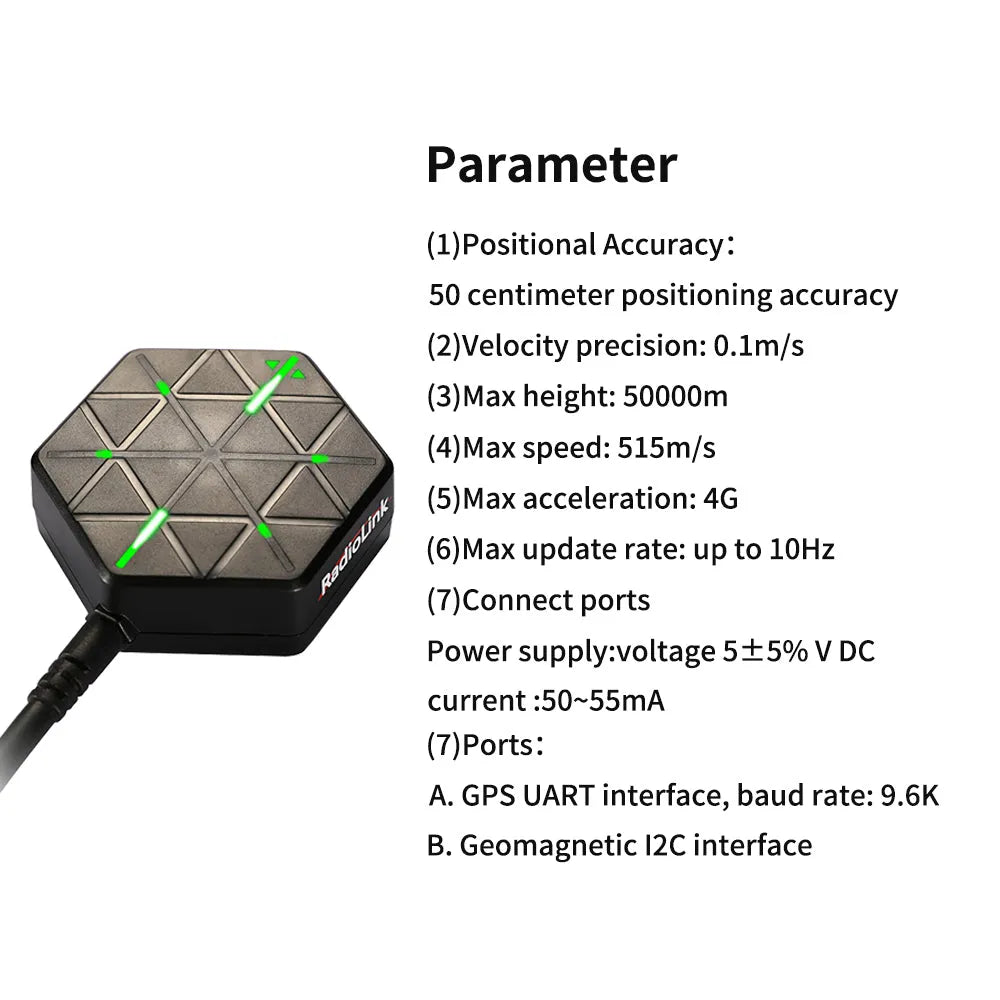 Radiolink M8N SE100 GPS Module - OpenELAB