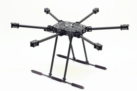 ZD850 850mm Compact Folding Hexacopter Drone Frame Kit Full Carbon Fiber - OpenELAB