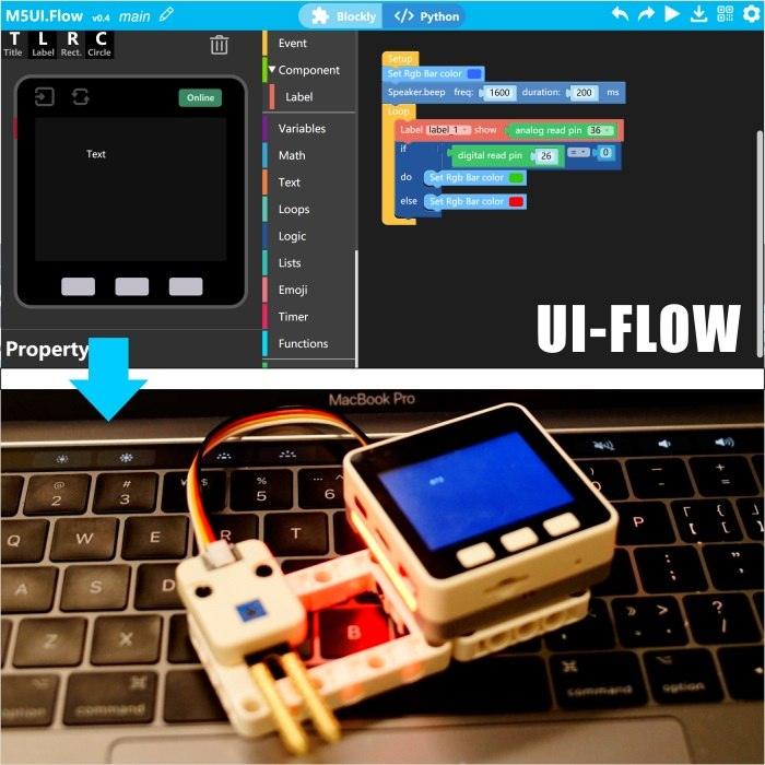 M5Stack Earth Moisture Sensor Unit Analog and Digital Output - OpenELAB