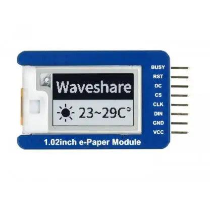 Waveshare 1.02 inch E-Ink Module 128×80 E-Paper - OpenELAB