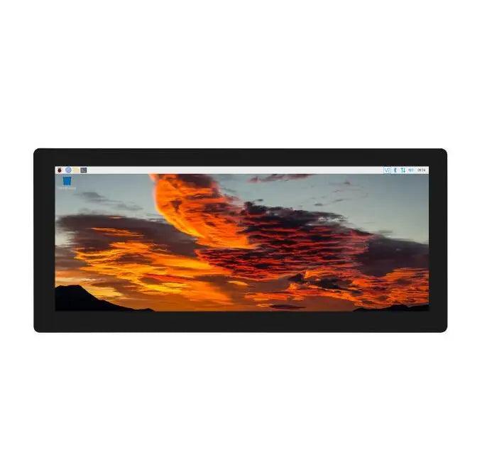 Waveshare 12.3 inch Capacitive Touch Screen LCD, 1920×720, HDMI, IPS, Toughened Glass Panel - OpenELAB