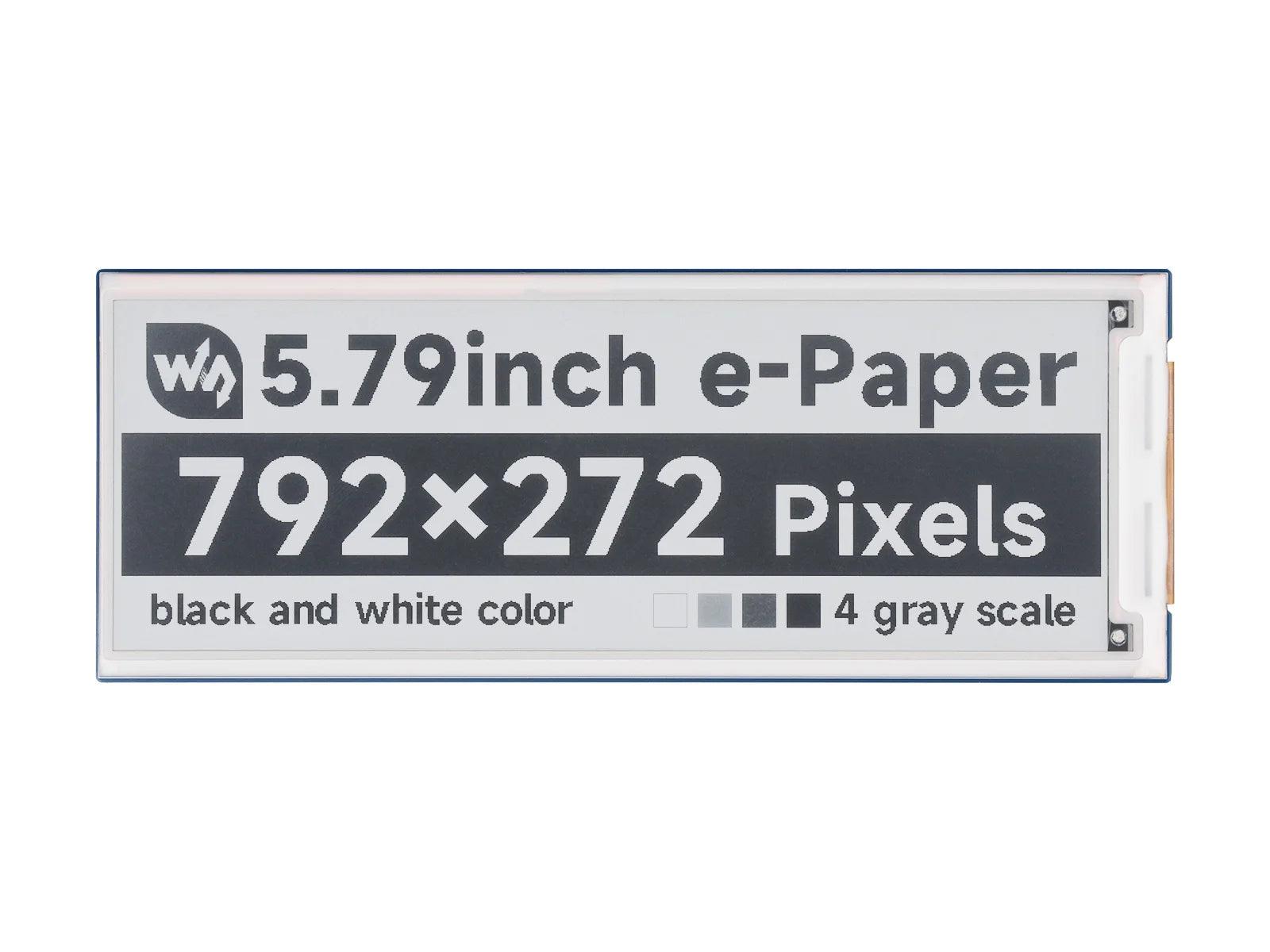 Waveshare 5.79 inch E-Ink Display Module 792x272 E-Paper - OpenELAB