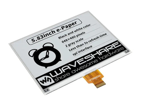 Waveshare 5.79 inch Raw E-Ink Display 648x480 E-Paper - OpenELAB