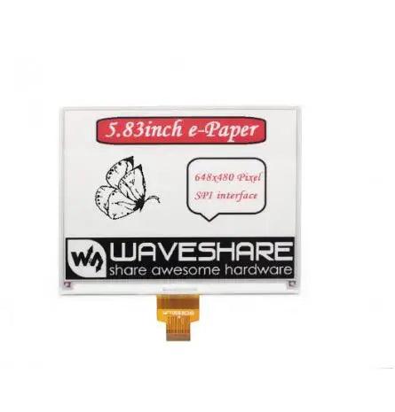 Waveshare 5.83 inch 3 Color Raw E-Ink Display 648x480 E-Paper - OpenELAB