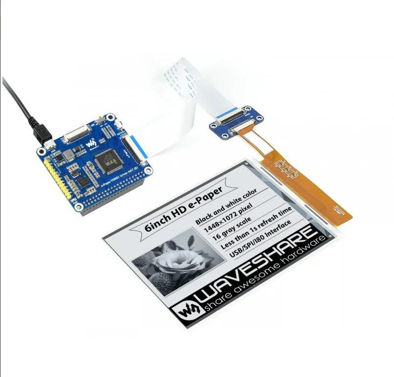 Waveshare 6 inch E-Ink Display 1448x1072 E-Paper with Hat - OpenELAB