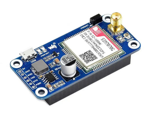 Waveshare SIM7070G NB-IoT / Cat-M / GPRS / GNSS HAT for Raspberry Pi - OpenELAB