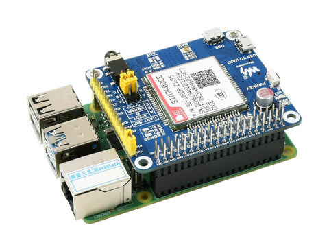 Waveshare SIM7600CE-CNSE 4G HAT for Raspberry Pi 4G 3G 2G GNSS - OpenELAB