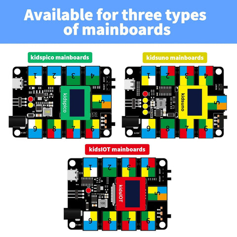 Kit de sensores educativos SmartBinsite de bloques de construcción electrónicos STEM de Kidsbits