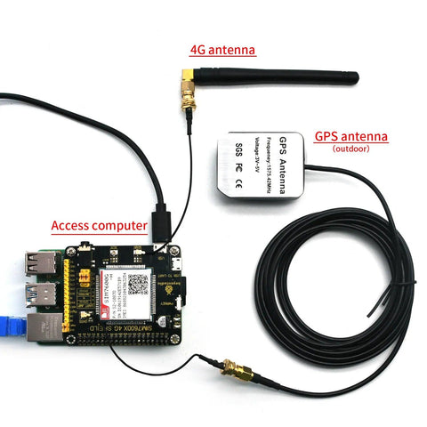 Raspberry Pi GPIO SIM7600X 4G-uitbreidingskaart