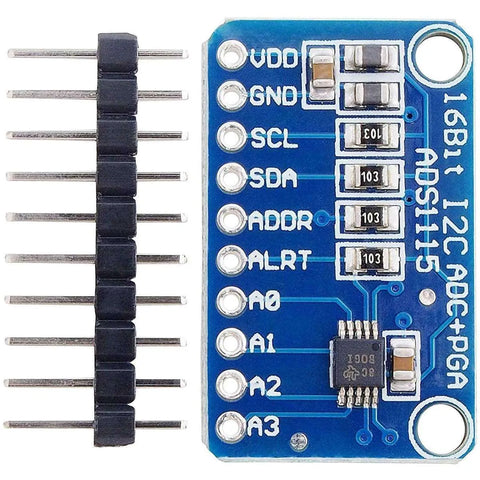 ADS1115 ADC Module 16Bit 4 channels for Raspberry Pi - OpenELAB