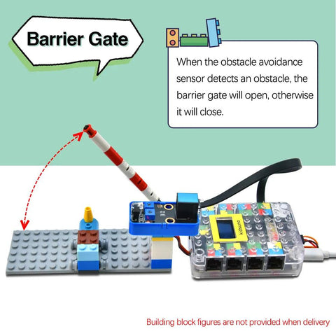 Kit fai da te della serie Lego compatibile con il sistema di traffico intelligente Kidsbits