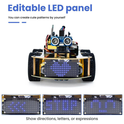 Keyestudio Upgraded 4WD BT Multi-purpose Smart Car V2 - OpenELAB