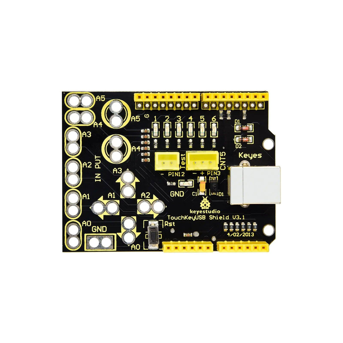 Keyestudio Touch Key USB Shield UNO R3 Dev Board - OpenELAB