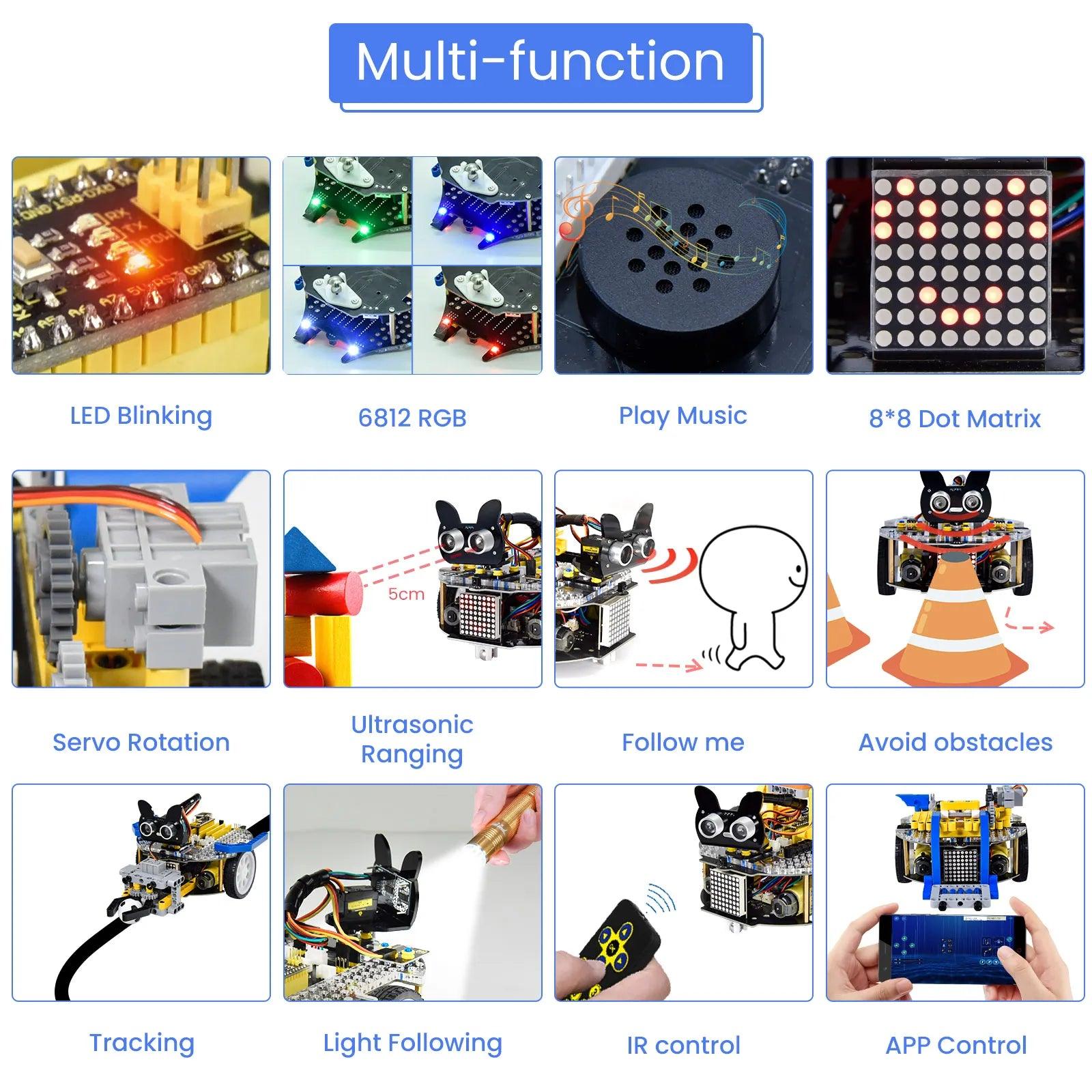 Keyestudio Beetlebot 3 in 1 Robot for Arduino STEM - OpenELAB