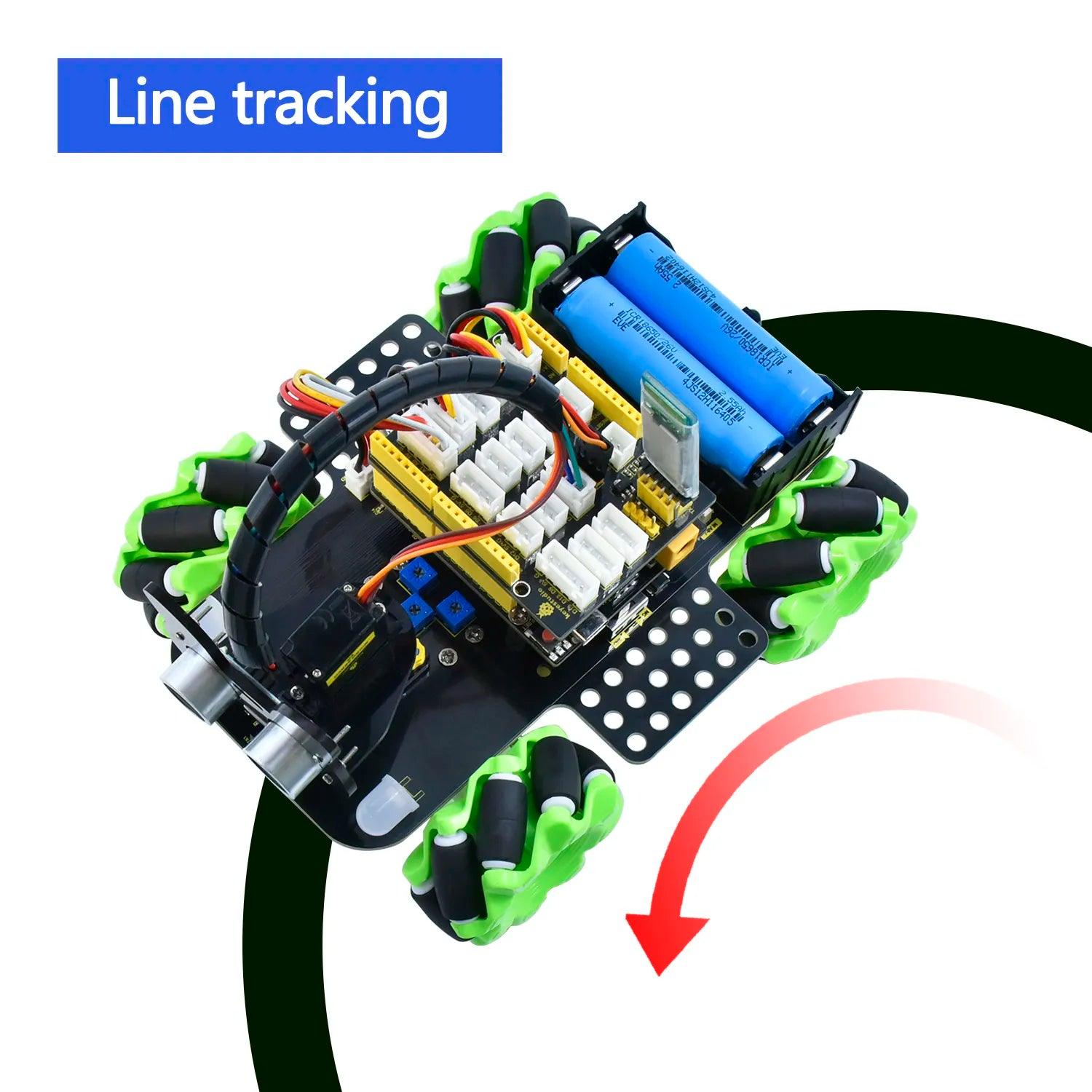 Keyestudio 4WD Mecanum Robot Car for Arduino STEM - OpenELAB