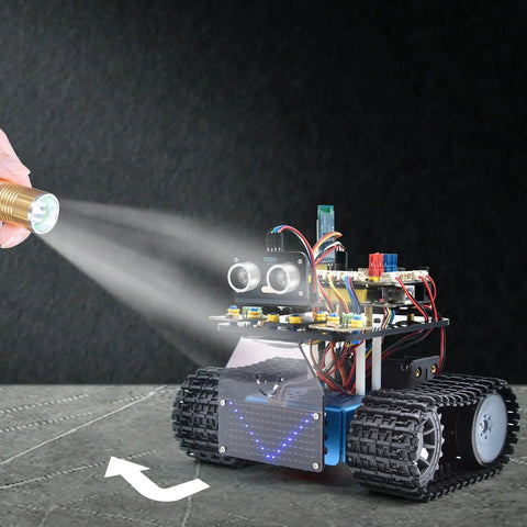 Keyestudio Mini Caterpillar Tank Robot V3.0 for Arduino - OpenELAB